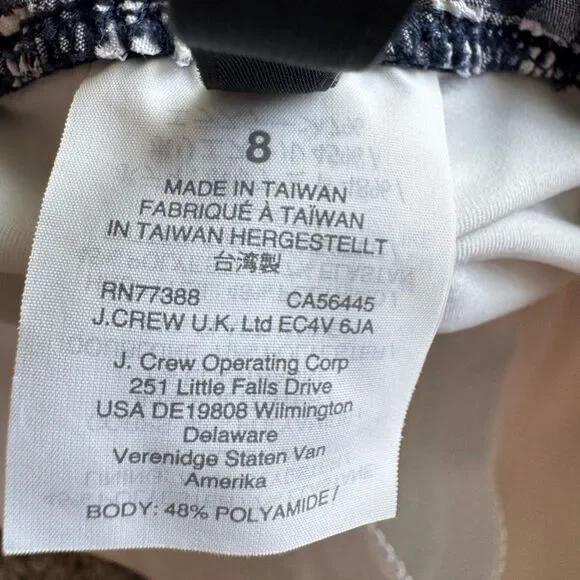 J. Crew Gingham One-Piece Swimsuit - Picture 8 of 10